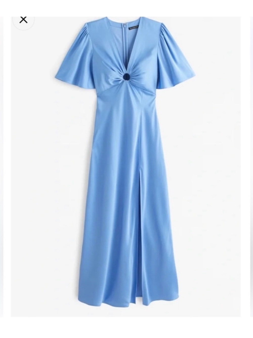 Abercrombie & Fitch Sky Blue O-Ring silk dress